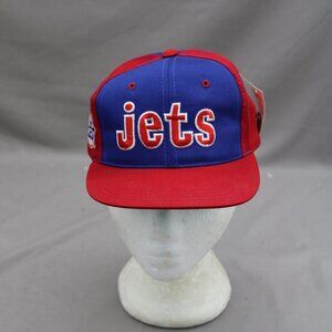 Winnipeg Jets Hat (VTG) - Block Script by CCM - Youth Snapback (NWT)